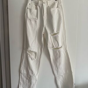 White Distressed Women Jeans
